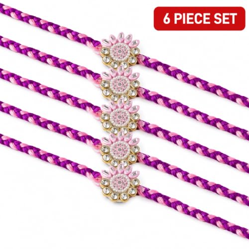 Image of Set for Brother Set of 2, Designer Peacock Rakhi for Brother Boy Men, Premium Kalash Raki for Bhaiya, Traditional Rakshabandhan Rakhis with Best Wishes Card and Tillak Set, Thread (oo)