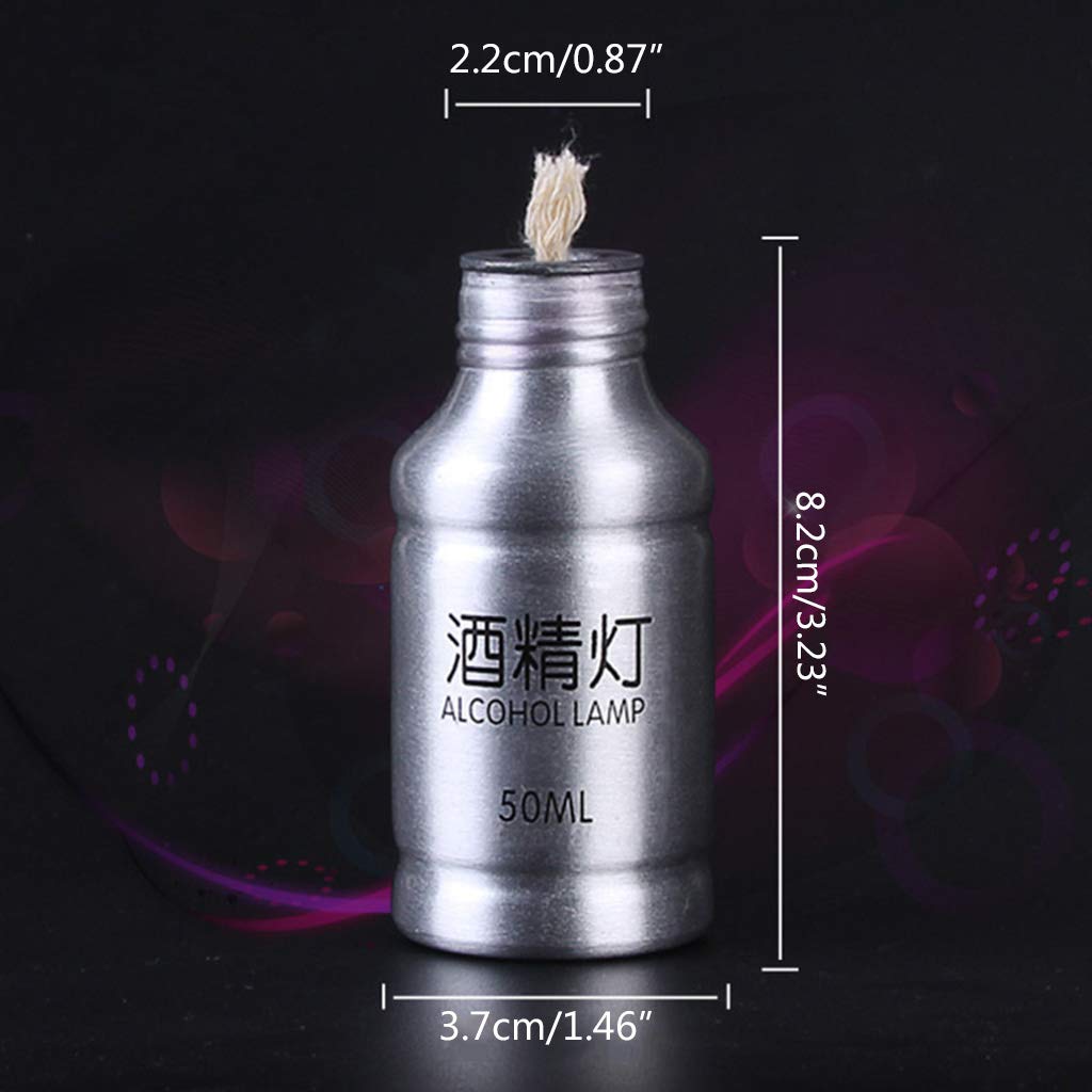 VERBENA Mini attrezzatura portatile del laboratorio di chimica della lampada del bruciatore alcool della lega di alluminio 50ml