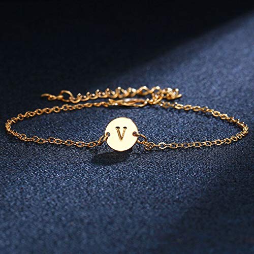 A-Z Initial Bracelet 26 Alphabet Letter Bracelet Anklets Gold Initial Bracelets for Women Girls Friendship Jewelry Gifts4