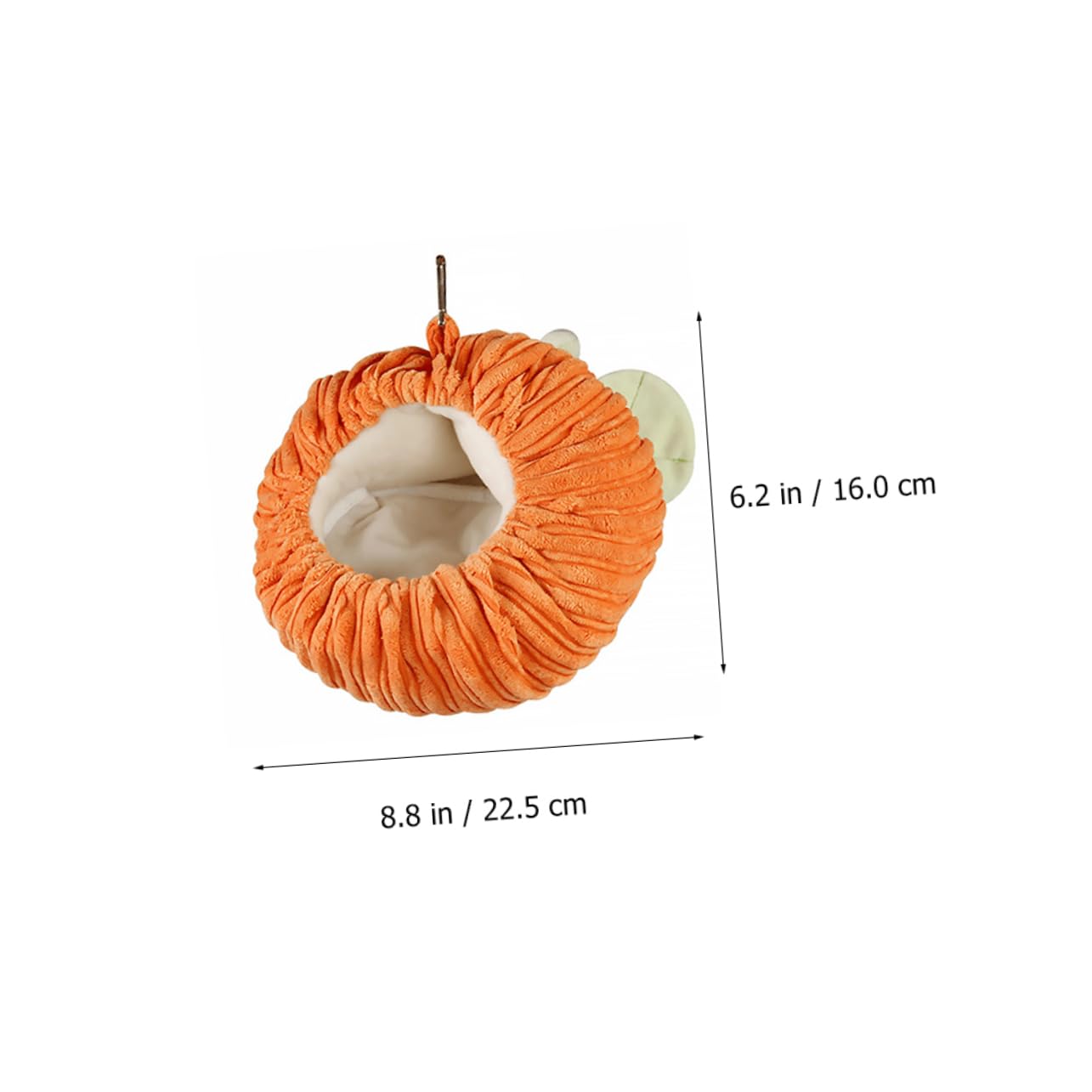 BESPORTBLE 3stücke Kuschelhöhle Für Kleine Haustiere Warmes Leichtes Und Bequemes Hängemattenset Im Kürbisdesign Für Hamster Meerschweinchen Chinchillas Und Andere Kleintiere Mit Haken