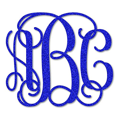 Custom Vine Monogram Initials Vinyl Decal/Bumper Sticker for Cars YETI Cup Laptop