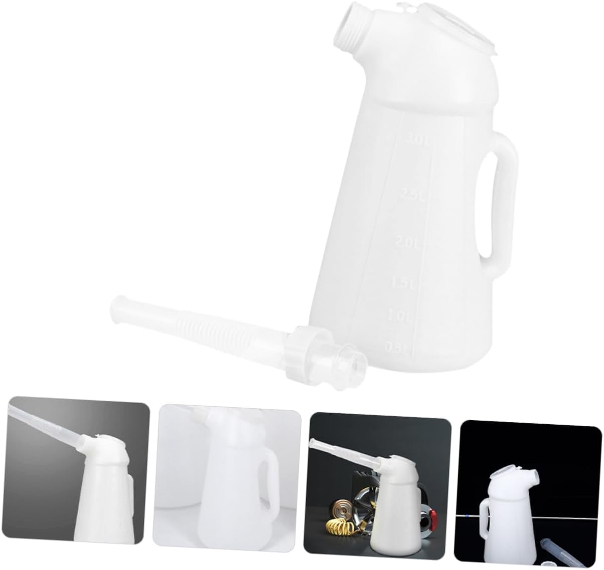 with Long Nozzle Manual Fuel Injector for Vehicle and Home Use Easy Operation Compact Design for Go Fueling