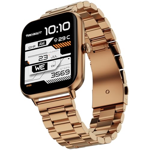 Fire-Boltt Ninja Blaze Smart Watch, Stainless Steel Strap & Steel...