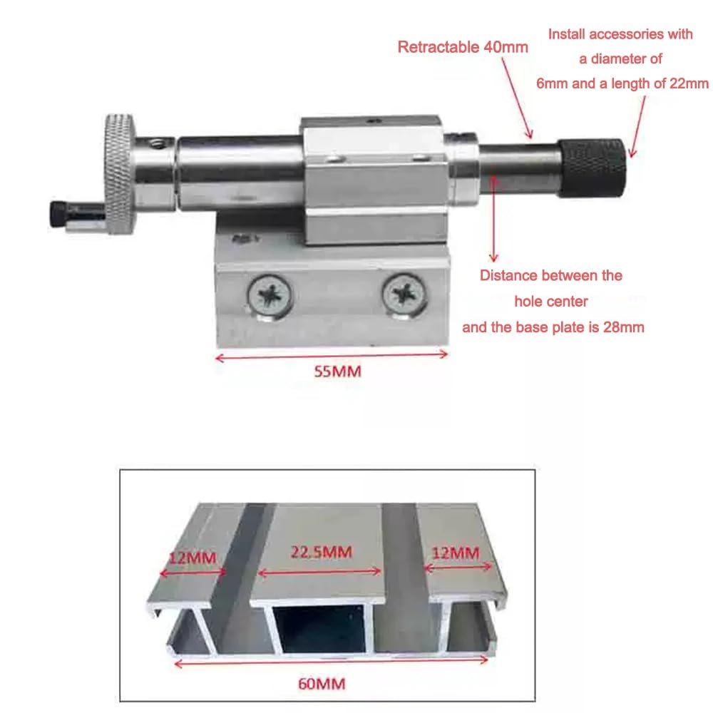 Mini Torno con Contrapunto Móvil, Torno de Microesferas para Pulido y Corte, Dedal Redondeador, Contrapunto Fijo Retráctil para Madera, Accesorios para Bricolaje