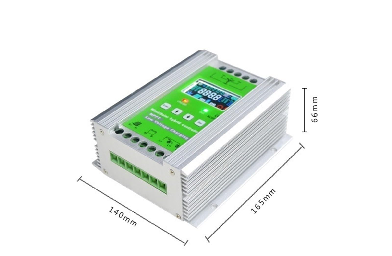 Autarkes Wind-Solar-Hybrid-Generatorsystem, 600-W-Turbine + 800-W-Solarpanel mit 12-V-/24-V-Laderegler, kompatibel mit Lithium- und Bleiakkumulatoren, Stromversorgung für Haus, Wohnmobil und