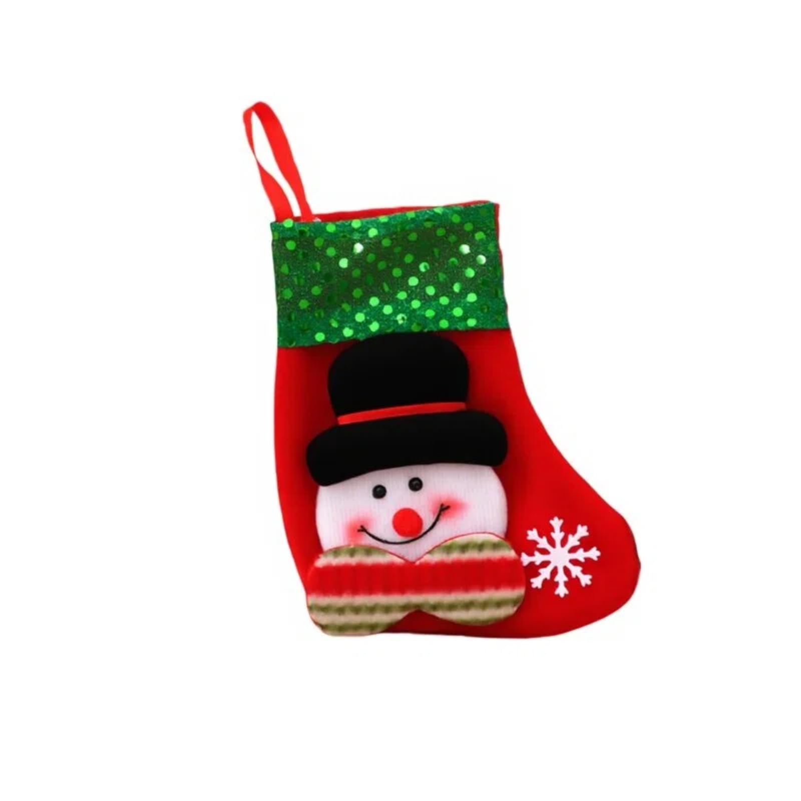 Christmas Stockings, Gift Bags, Candy, Snowman, Deer Decorations