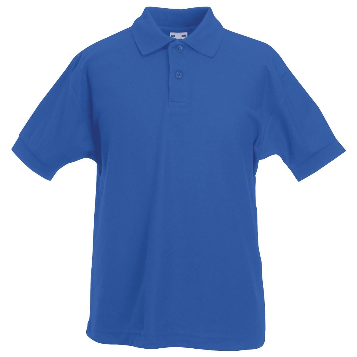 Fruit of the Loom Boys' Polo Shirt blue Royal Blue 7-8 Years