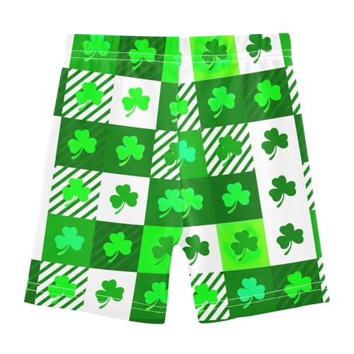 Joisal Cotton Shorts for Under Dress Cute Checkered Alternating Green White Toddler Biker Shorts Girls 4t Kids Clothing2