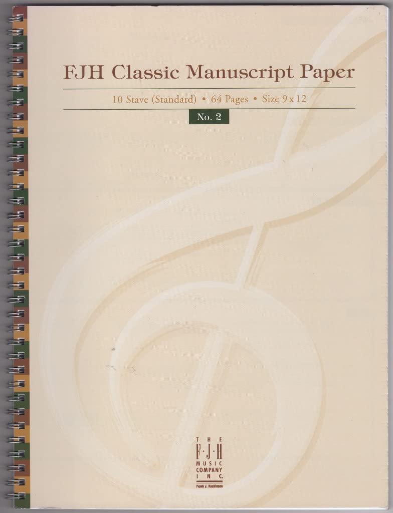 FJH Classic Manuscript Paper No. 2