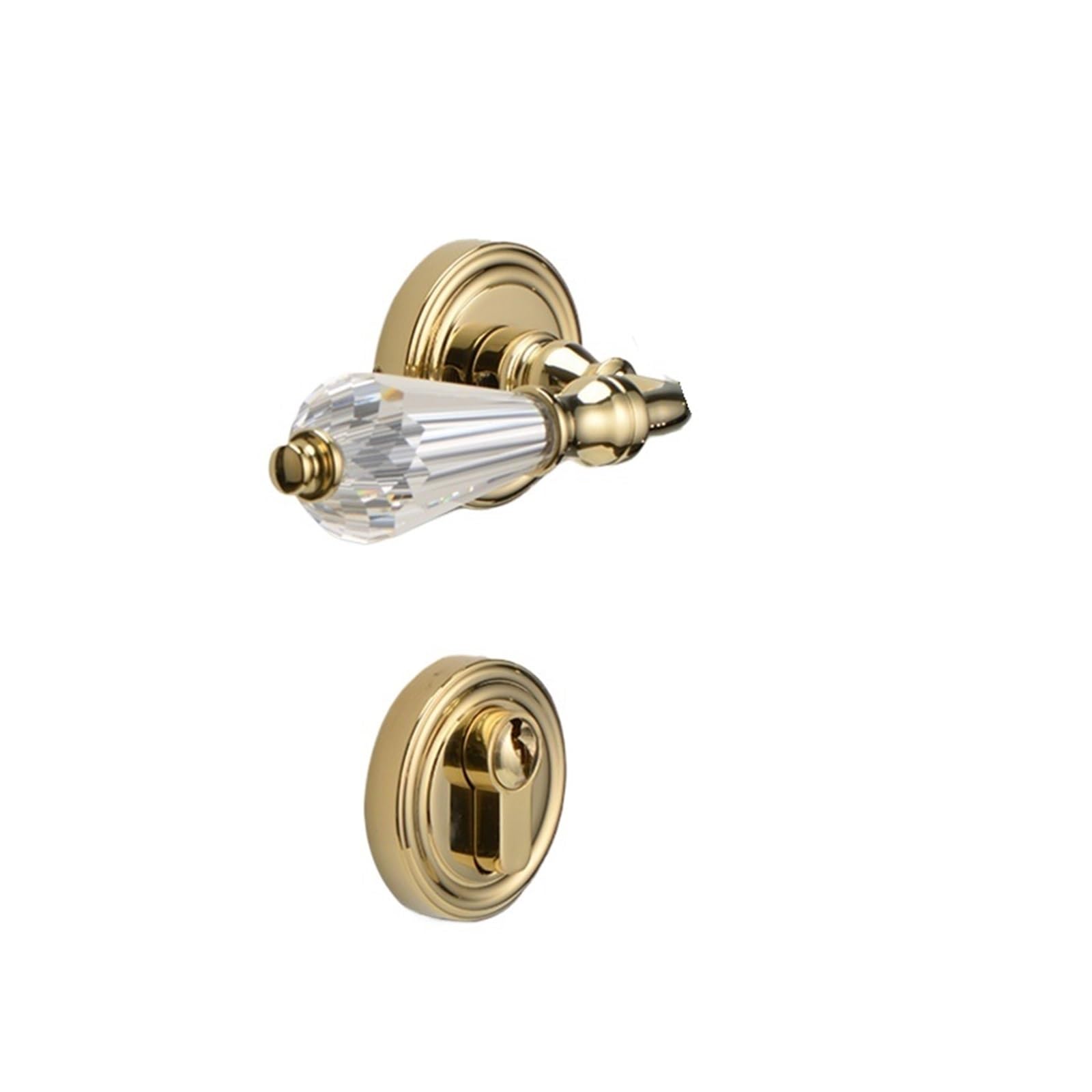 Kfvmvtdw One Color Minimalist Pure Copper Split Door Lock For Bedroom Silent