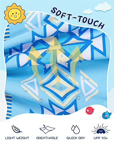 Image of SURF CUZ Boys Swim Trunks with Boxer Brief Liner Toddler Boy Stretch Swimsuit Shorts Quick Dry Swimming Trunks Bathing Suit