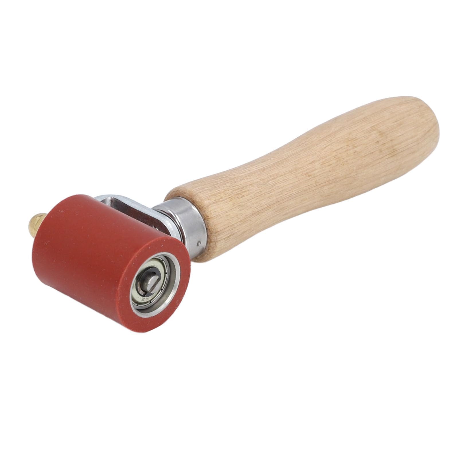 Alomejor Rouleau de Pression Manuel pour Couture, Rouleau Manuel en Silicone Durable pour le Soudage à Haute Température, les Travailleurs de la Construction (rouge)