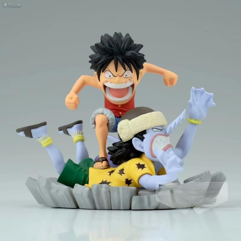 Anime Strawhat One Piece Figurines - Luffy Zoro Ace Mihawk Shanks Sanji Collectible Statues Gift Models for One Piece Anime Manga Fans (Luffy defeats Arlong)