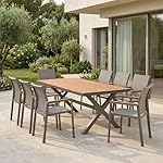 Gartenmöbel-Set WINDY 9-teilig Kaschmir