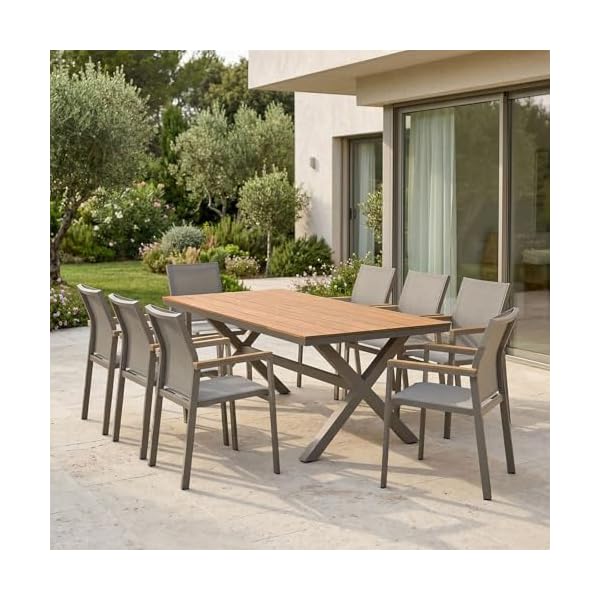 Gartenmöbel-Set WINDY 9-teilig Kaschmir
