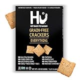 Hu Paleo Vegan Crackers | Everything 2 Pack | Keto Friendly, Gluten Free, Grain Free, Low Carb, No Added Oils, No Refined Starches