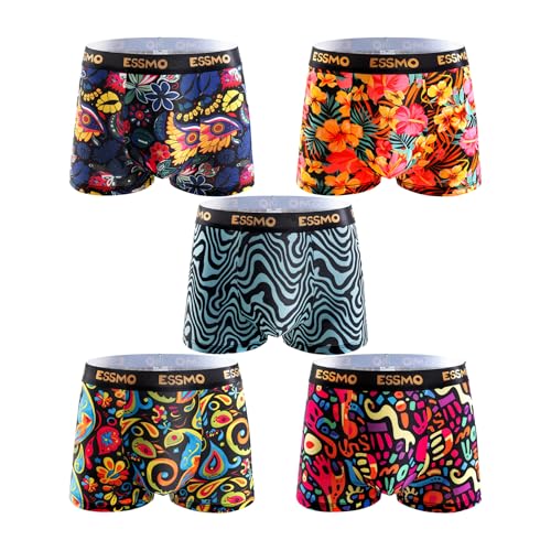 Men's Underwear Boxer Briefs 5 Pack Moisture Wicking Boxer Brief for Men