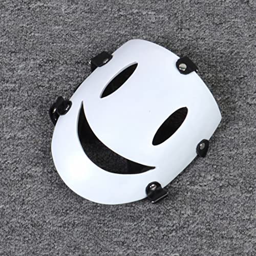 High-Rise Invasion Mask Anime Cosplay Sniper Tenkuu Shinpan Headgear White Smile PVC Mask for Halloween Costume Props - Image 3