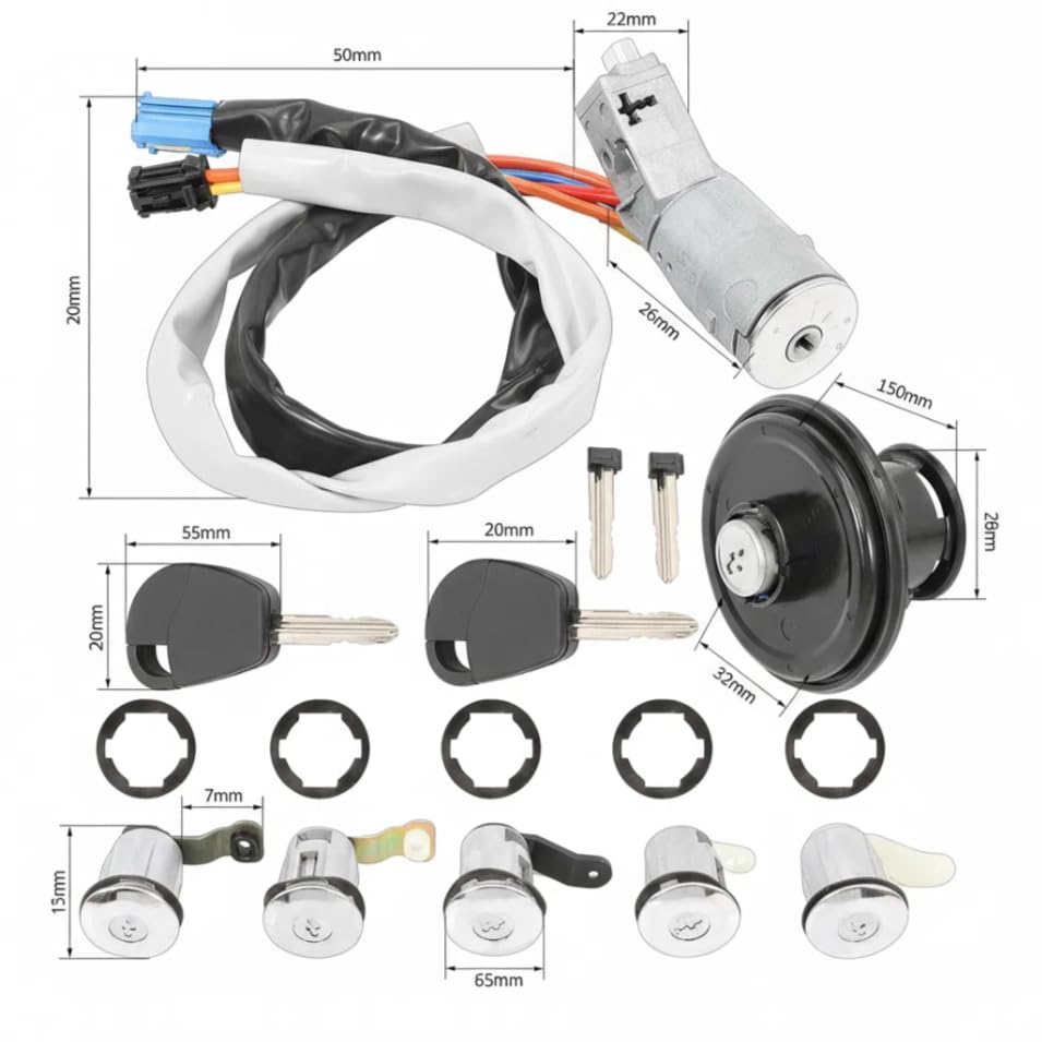 Neiman bloqué Berlingo Partner Phase 2 solution de remplacement avec kit serrures complet