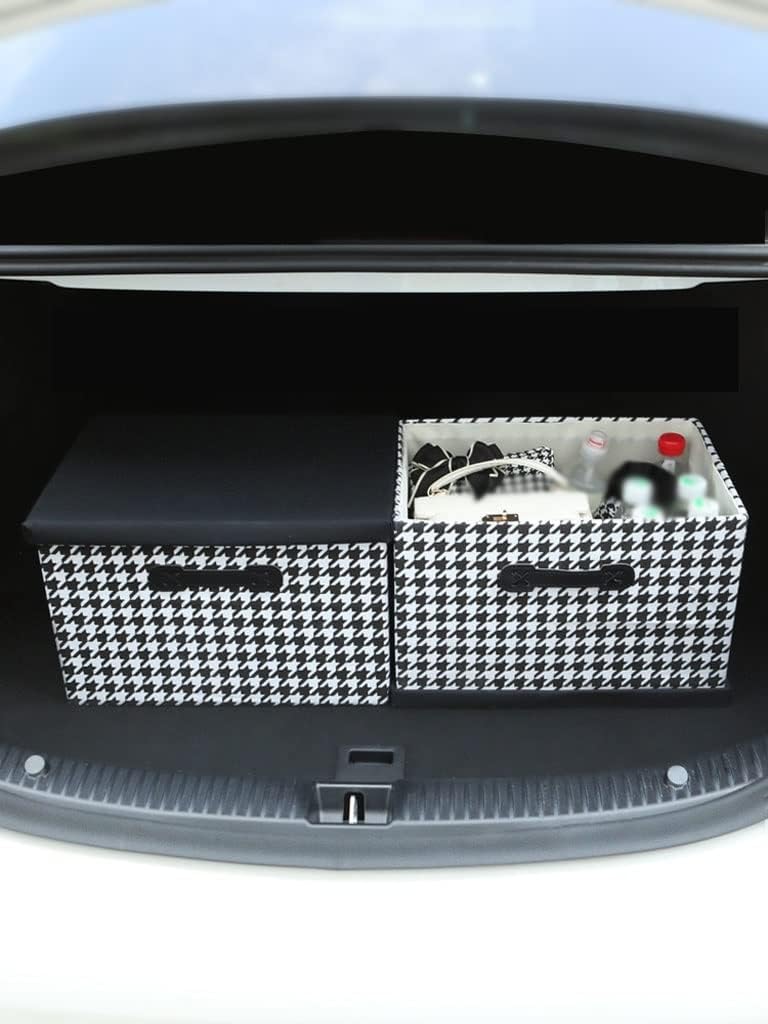 Organizador de Maletero de Coche multifunción, Caja de Almacenamiento de Maletero de Coche Resistente al Desgaste Plegable de Gran Capacidad