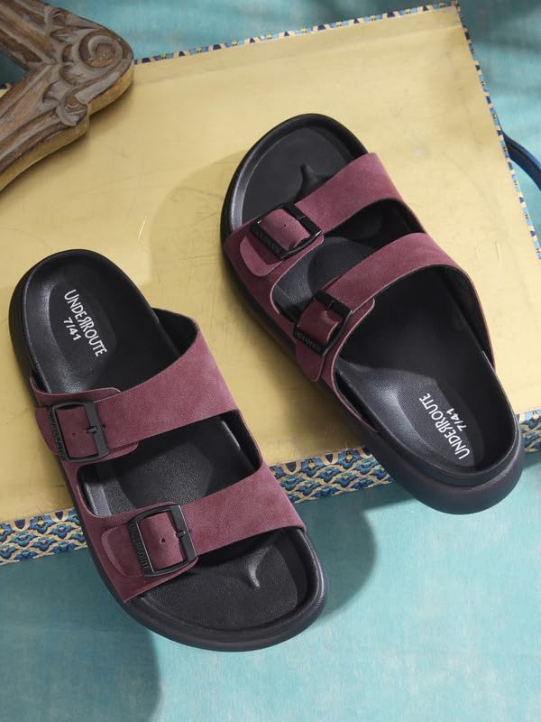 Image of UNDERROUTE mens Underroute Urgh 03 Stylish Durable Soft Footbed Synthetic Casual Sandals for Men Sandal