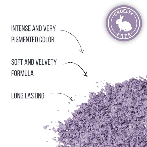 IMPALA | Compact Powder Eyeshadow Lilac N2 | Long-Lasting, Highly Pigmented Eyeshadow | Bright and Lasting Colors | Creamy Texture and Compact Pigments - Image 3