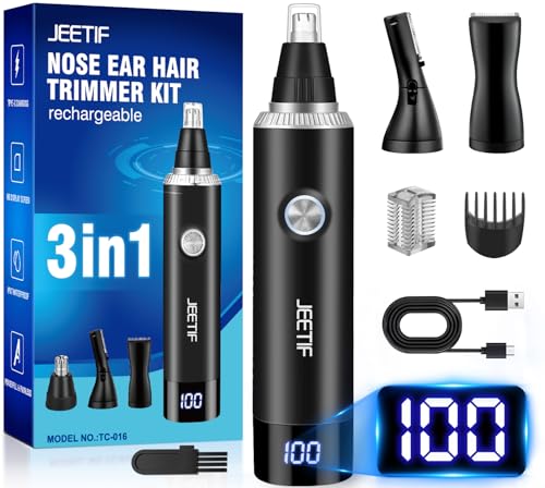 Neushaartrimmer, 3 in 1 Neustrimmer Mannen, USB Oplaadbare