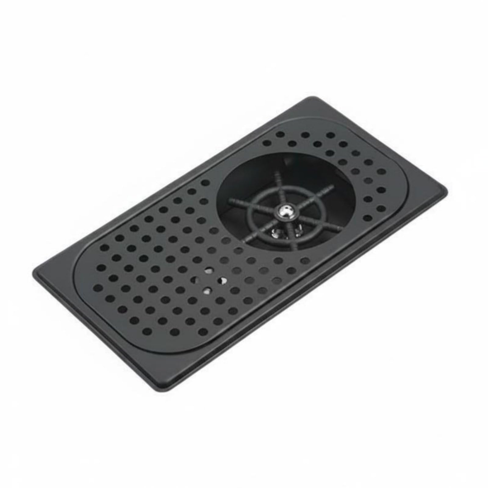 predolo Lavavasos de Presión Instalación Empotrada Lavavasos Empotrado Limpiavasos Automático para Profesionales, Cafetería, Restaurante, Negro