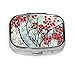 Produktbild Herbst Romantische Red Leaf Ölgemälde Pille Fällen Kompakte Medizin Fall Tablet Halter Wallet Organizer Fall Für Tasche Oder Geldbörse