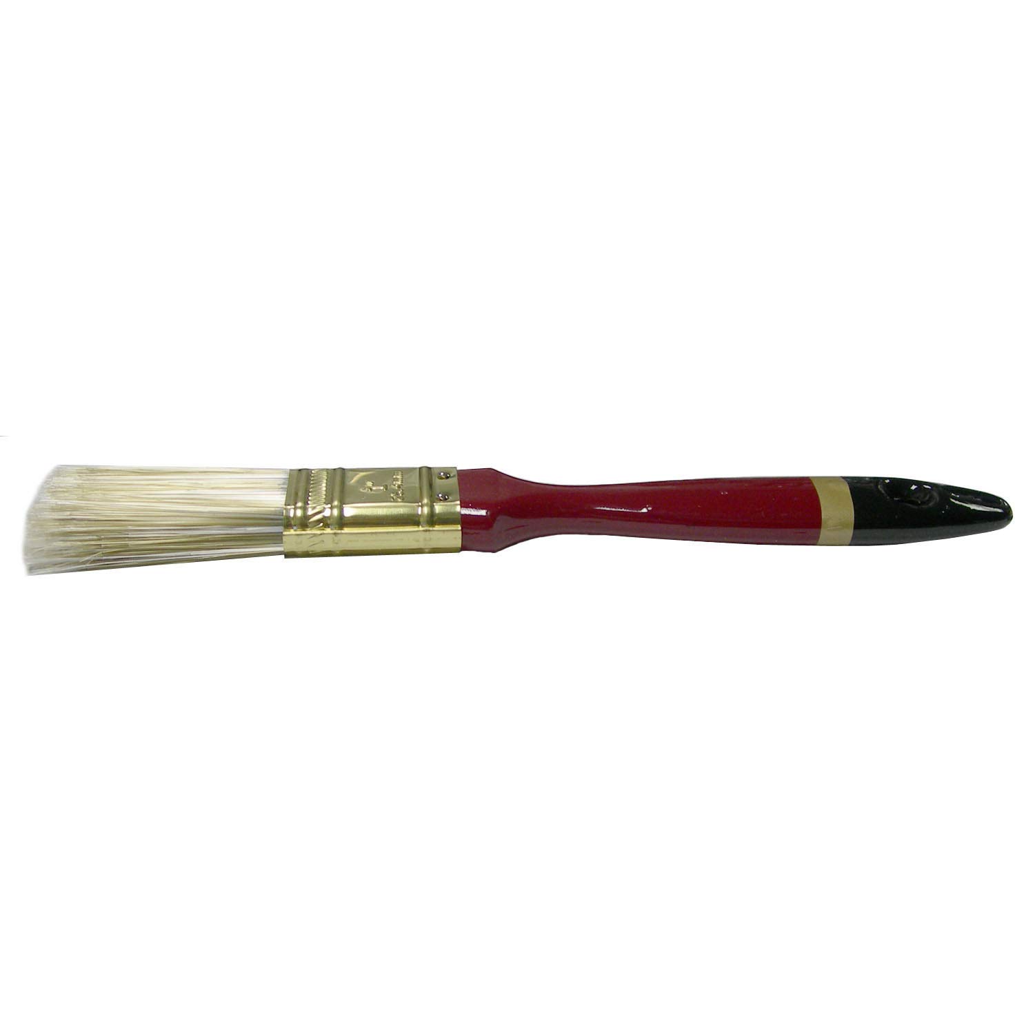 Weiler 40058 Cepillo de barniz de 1 pulgada, relleno de poli/nailon, longitud de borde de 2-1/4 pulgadas, mango de espuma rojo (paquete de 12)