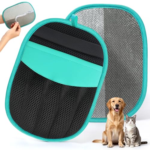Pet Hair Remover for Dogs & Cats: Reusable Five-Finger Static Hair Removal Tool Upgraded Lint Remover for Couch Furniture Bedding Car & Clothes Pet Supplies for Home & Travel