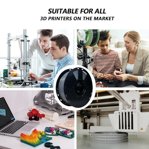 Image of iBOSS 3D Printer Filament PLA Plus, PLA+ Filament 1.75mm+ /- 0.02mm, Neatly Wound PLA+ Printer Filament Toughness Enhanced, 1kg Spool (2.2lbs), Fit Most FDM Printer, Carbon Gray