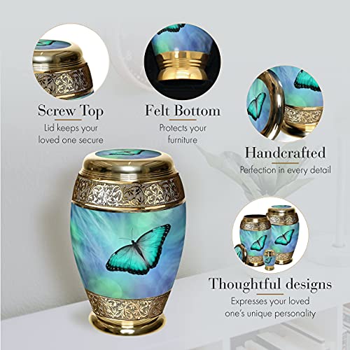 Image of Bokeh Butterfly Cremation Urns for Human Ashes Adult Female Urns for Ashes