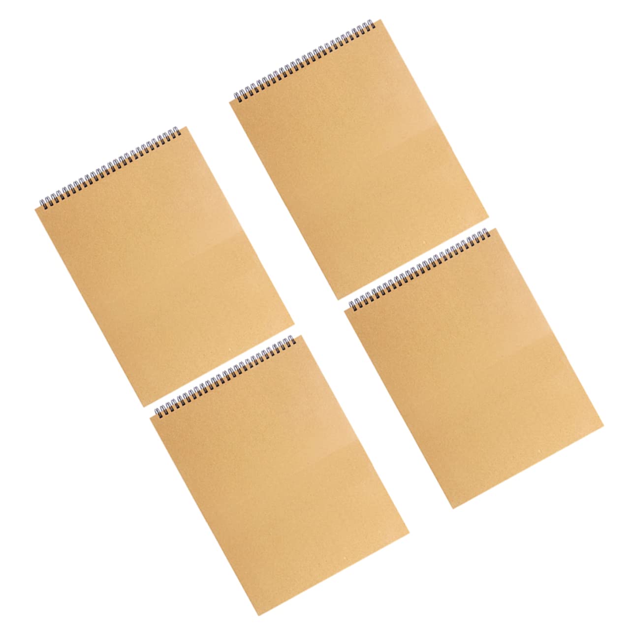 Lurrose Cahier de Dessin Portable Papier à Croquis A4, Lot de 4
