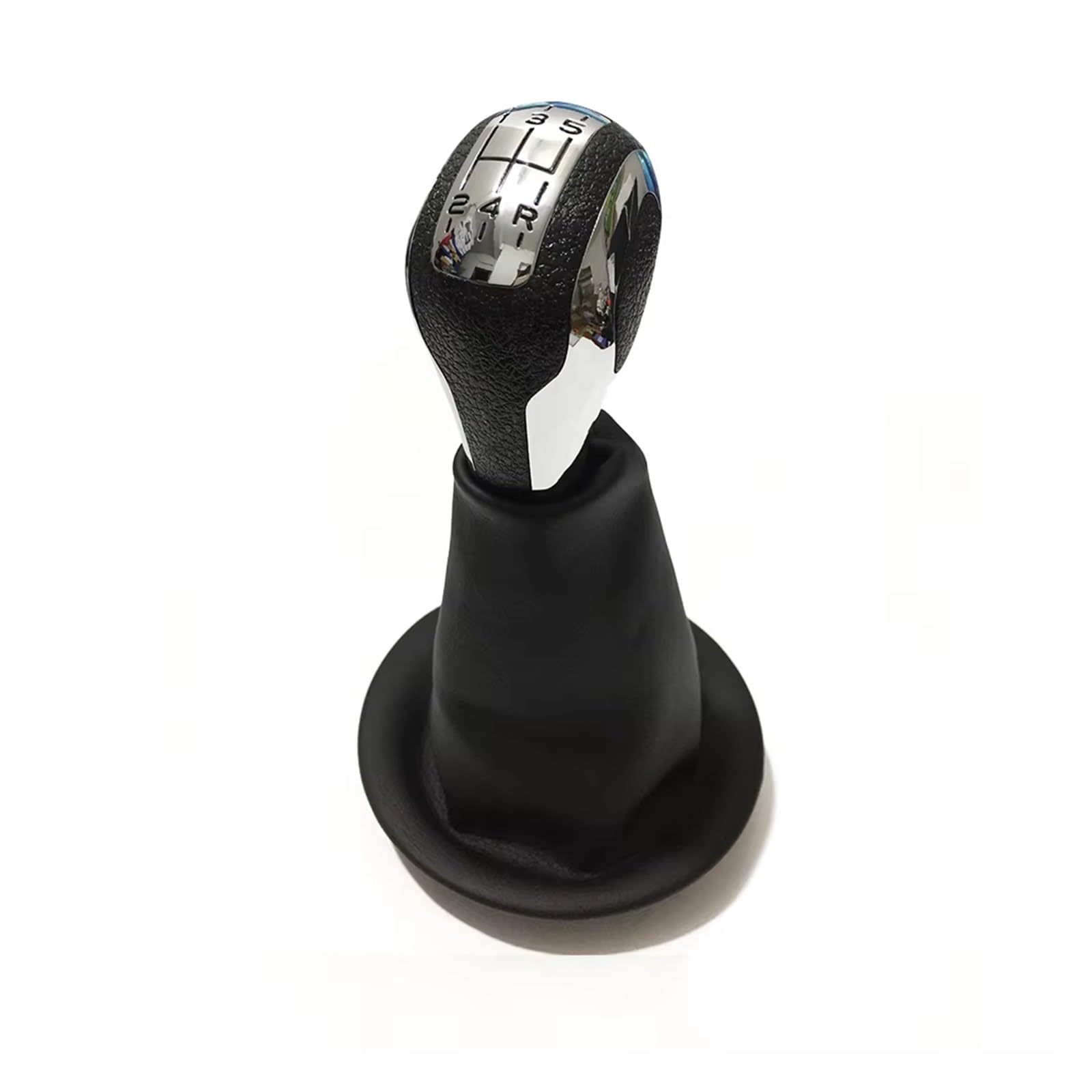 WYLWSHA Shift Gear Knob Cover for Peugeot for Partner 2008 2009 2010 2011 2012 2013 2014 2015 2016 2017 2018- Gear Shift Knob Lever Shifter Handle Gaiter Boot