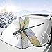 Produktbild New Shorts Shady Dragonfly Pattern with Ornate Lace Style Ancient Beauty Wings Design Car Front Windshield Cover Foldable Sunshade Fits Most Cars, Trucks, SUVs