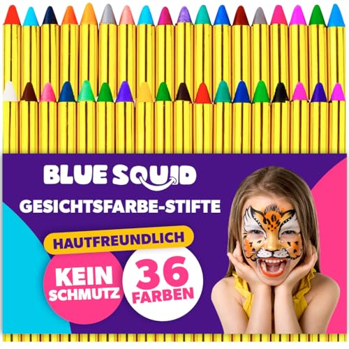Blue Squid Kinderschminke Set, 42 Farben Gesichtsfarbe Schminkstifte,...