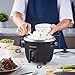 Elite Gourmet ERC003BX Electric Rice Cooker with Automatic Keep Warm Makes Soups, Stews, Grains, Hot Cereals, 6 Cups Cooked (3 Cups Uncooked), Black