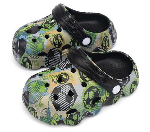 Image of INMINPIN Kids Cute Clogs Cartoon Garden Shoes Boys Girls Slides Slippers Indoor Outdoor Children Water Shower Beach Pool Sandals