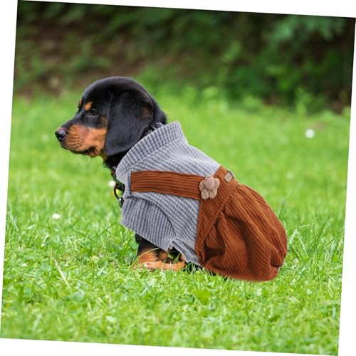 BESPORTBLE disfraz cálido a rayas para perros M miniatura 4