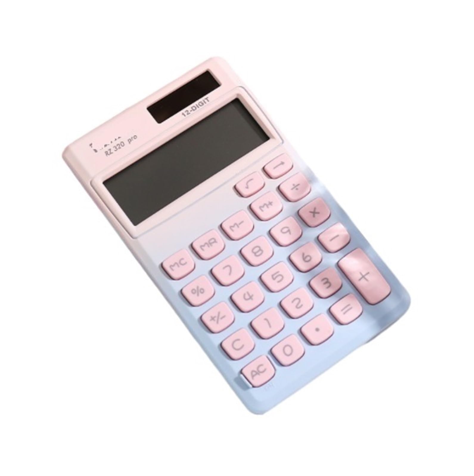 Calculatrice Calculatrice Solaire Portable avec écran à 12 Chiffres, idéale for Une Utilisation au Bureau Bureau Office(Blue)