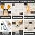 URCOLOR 10-Sheet Backsplash Tile for Kitchen Peel and Stick,12"x12" Self Adhesive Wall Tiles Stick on Back Splashes for Bathroom Brown