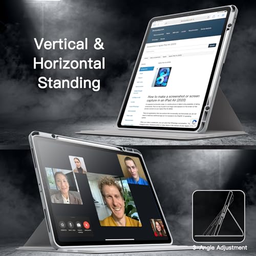 Image of JETech 360 Rotating Case for iPad Pro 12.9 inch 6 /5 /4 /3, Silver
