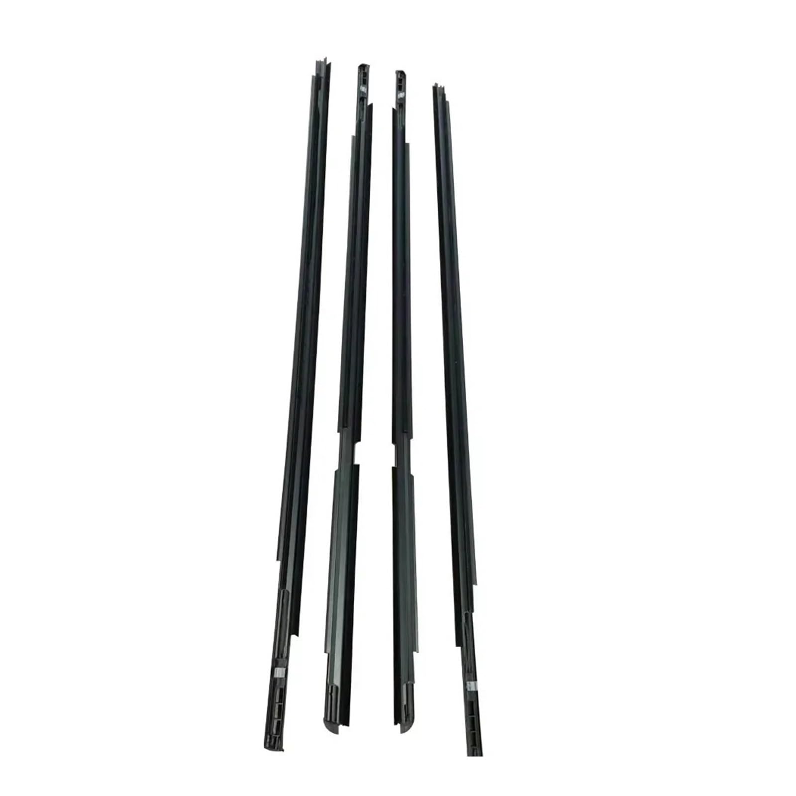 Fit for Yaris Hatchback 2006-2013 (4 Doors) Front Rear Outer Side Glass Rubber Sealing Strips 4Pcs Weatherstrip