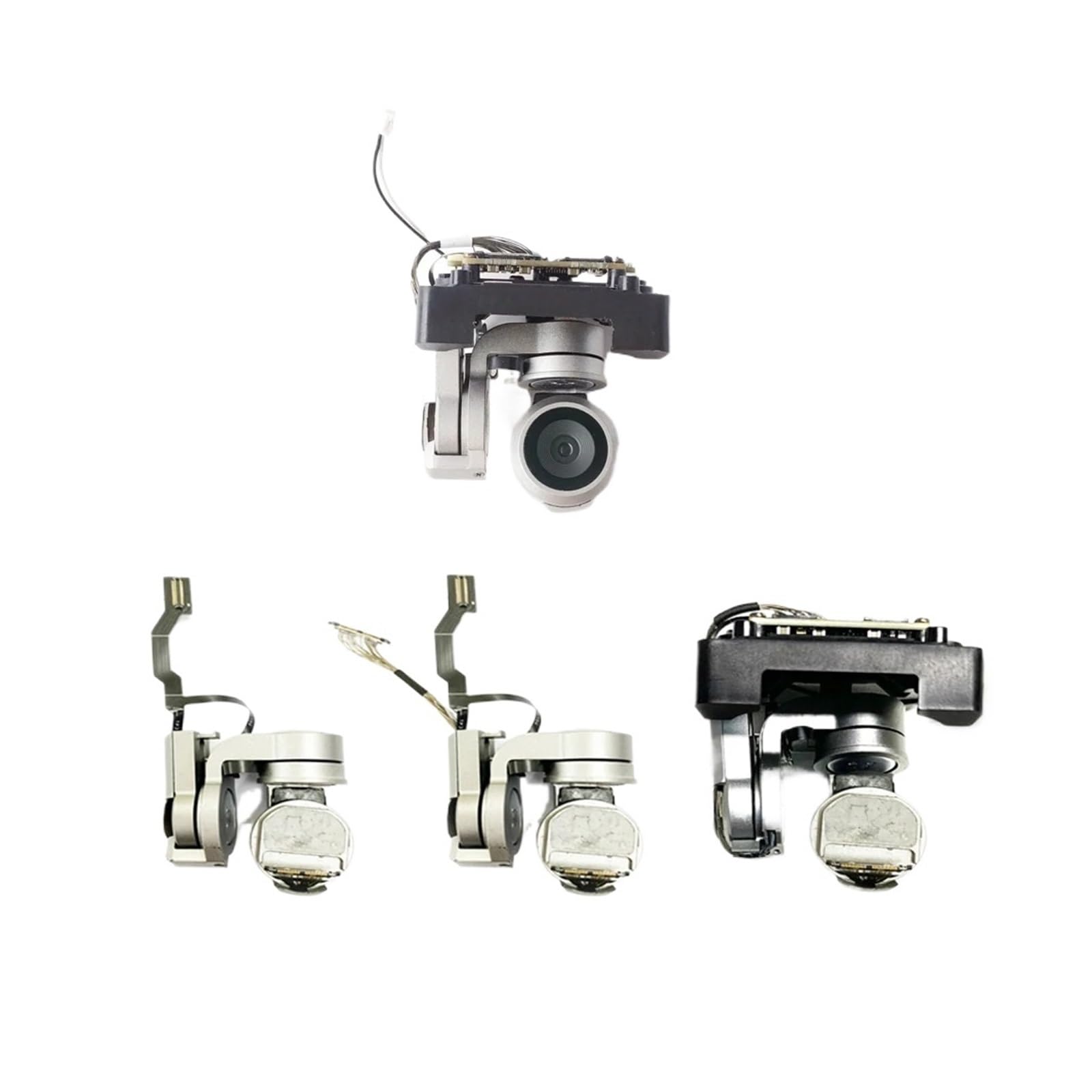 Compatible avec DJI Mavic Pro, Moteur Bras Nacelle | Moteur de bras de cardan, câble de signal, support d'objectif de caméra, pièce de réparation(Set with lens)
