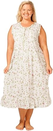 Women's plus size sleeveless nightgowns Clearance