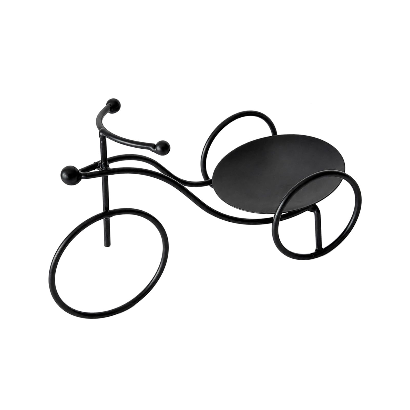 Shunzhong Jar Cup Pillar Holder Bike Tray, Iron Decorative Stand for Tabletop Living Room Bedroom Decor Piece Accent Bicycles Stand Iron Tray Decor Tabletop Accent Shelf Display Home Living Room
