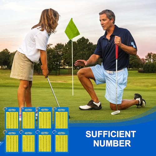 Golfs club ranges estimation cheats sheet outil aide distance golfeurs - 6
