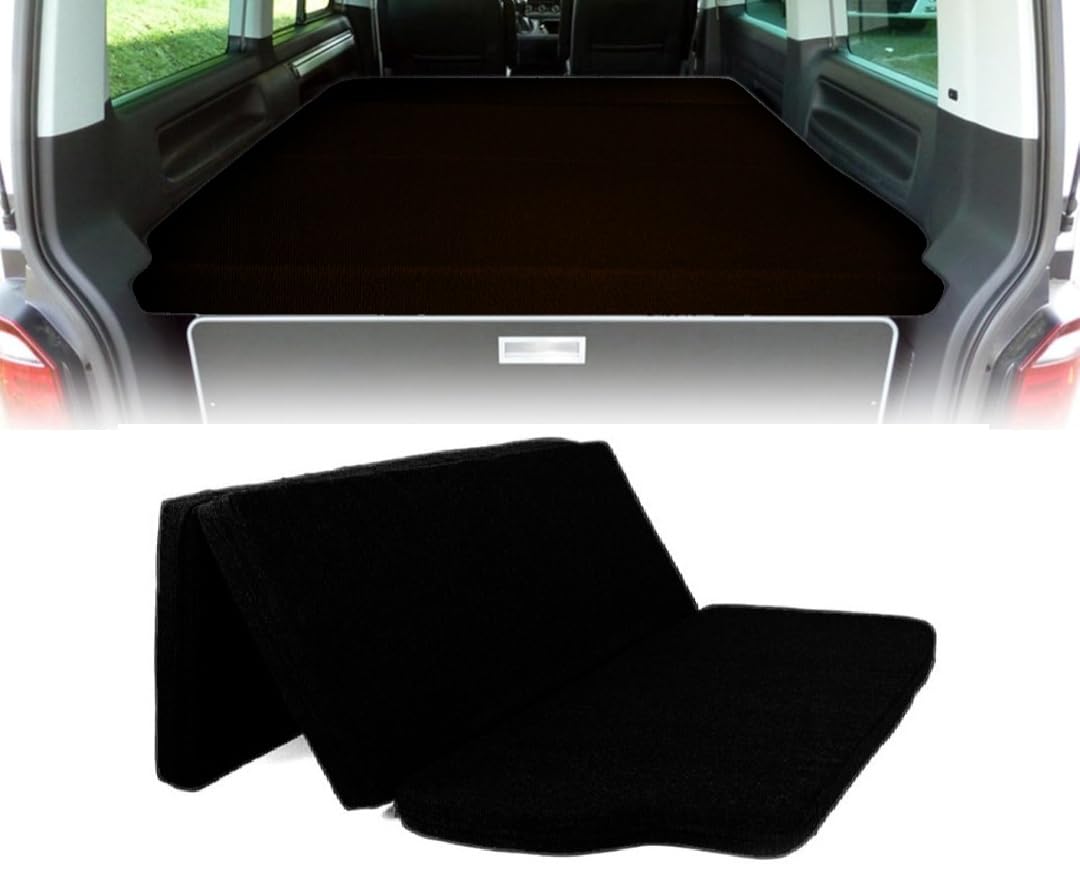 Viglietti Matratze nur aus schwarzem Schaumstoff, hohe Dichte, kein Bezug, Ersatz für VW T4/T5/T6/T6.1 Multivan, California Beach, Caravelle, Transporter, Caravan, Wohnmobil, 186 x 148 x 8 cm