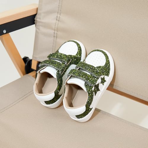 Otter MOMO Girls Sneakers Little Girls Magic Paste Shoes Glitter Sneakers Toddler3